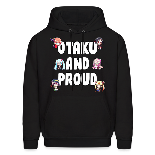 Otaku And Proud Anime Lover Hoodie - black
