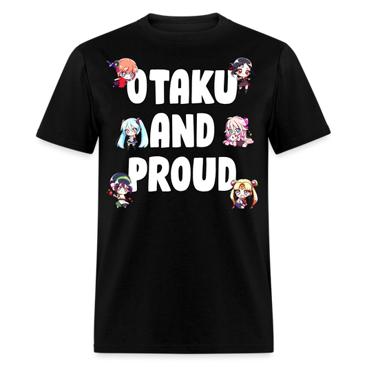 Otaku And Proud Anime Lover Unisex T-Shirt - black