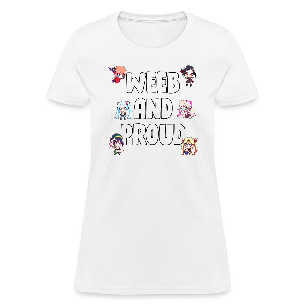 Weeb And Proud Anime Lover Women's T-Shirt - white