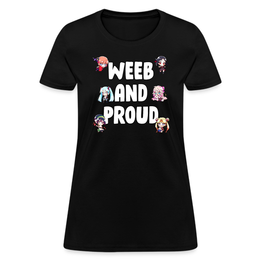 Weeb And Proud Anime Lover Women's T-Shirt - black