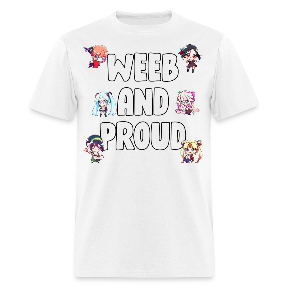 Weeb And Proud Anime Lover Unisex T-Shirt - white
