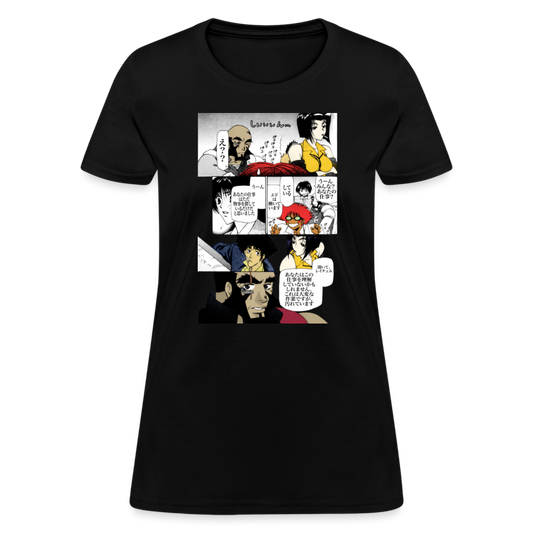 The Swordfish II Premium Cowboy Bebop Women's Manga Anime T-Shirt - black