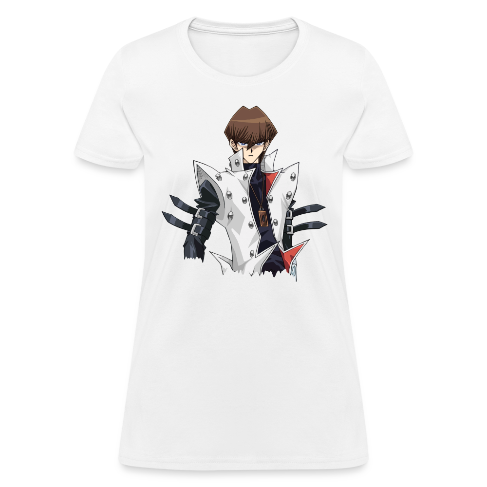 Seto Kaiba Drip Premium Yu Gi Oh! Man Women's Anime T-Shirt - white