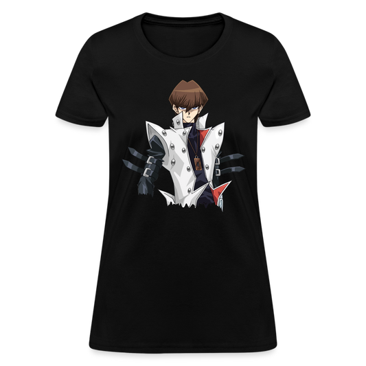 Seto Kaiba Drip Premium Yu Gi Oh! Man Women's Anime T-Shirt - black