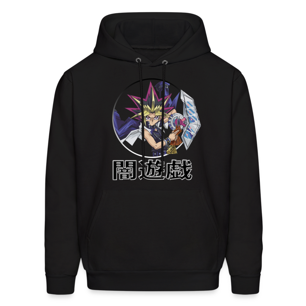 Dark Yugi Yu-Gi-Oh! Katakana Anime Hoodie Sweatshirt - black
