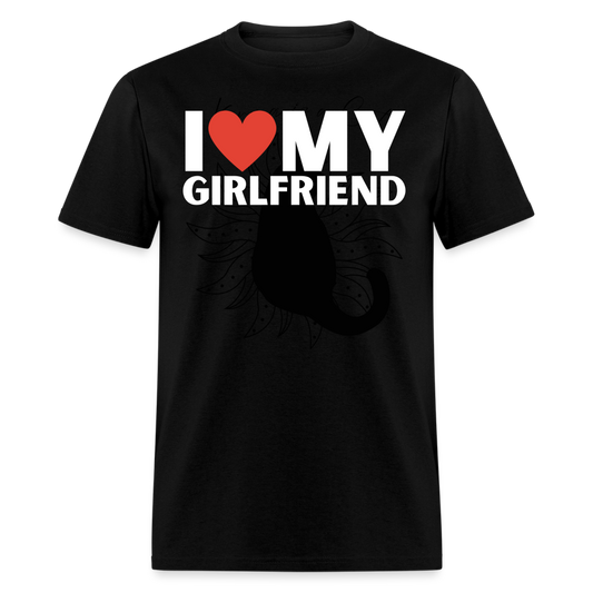 I Love My Girlfriend Unisex Classic T-Shirt - black