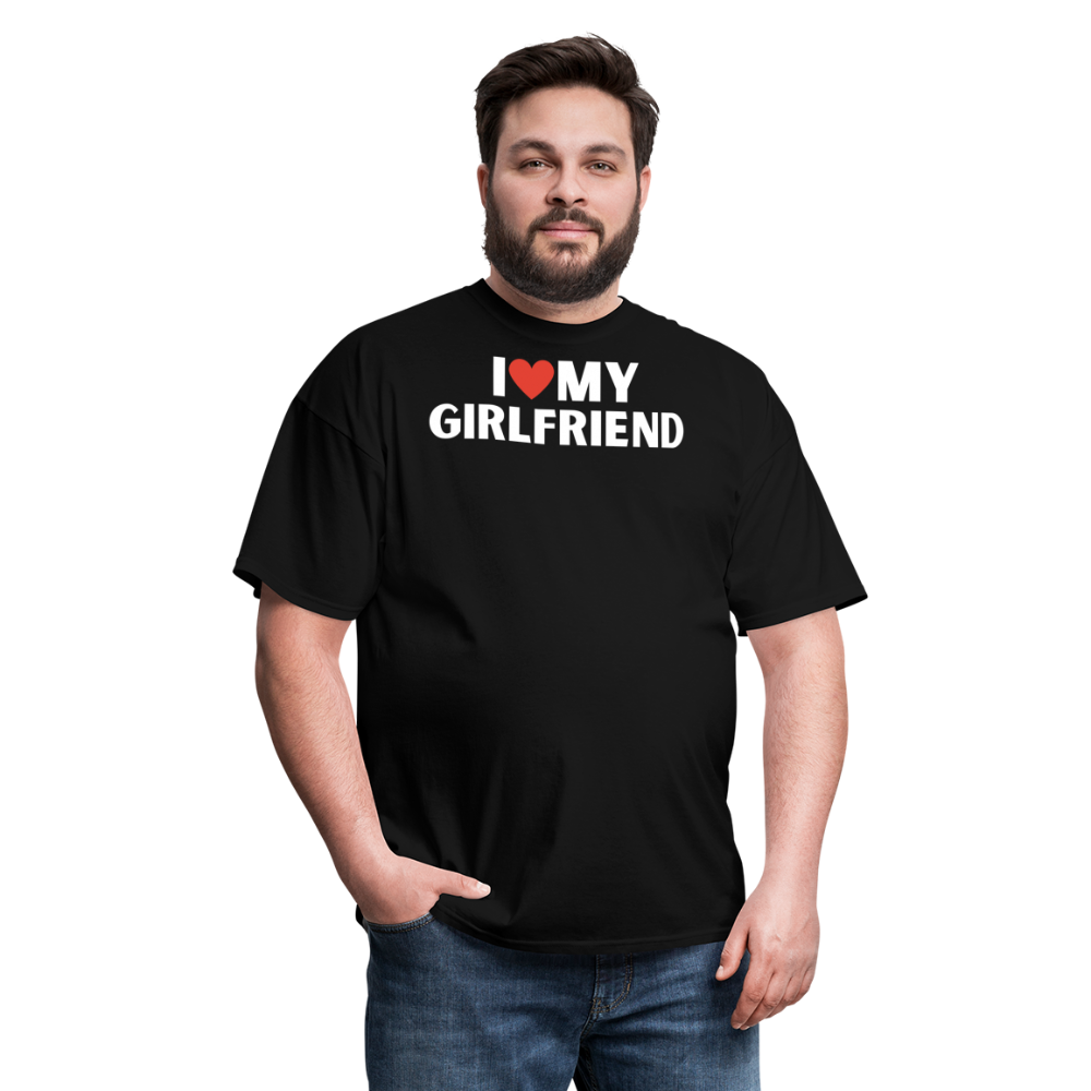 I Love My Girlfriend Original Unisex Classic T-Shirt - black