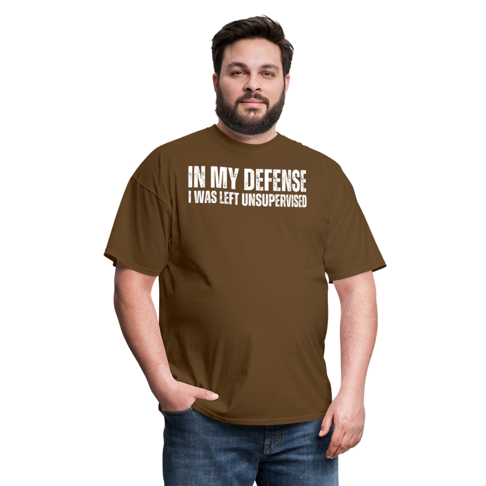 In My Defense Unisex Classic T-Shirt - brown