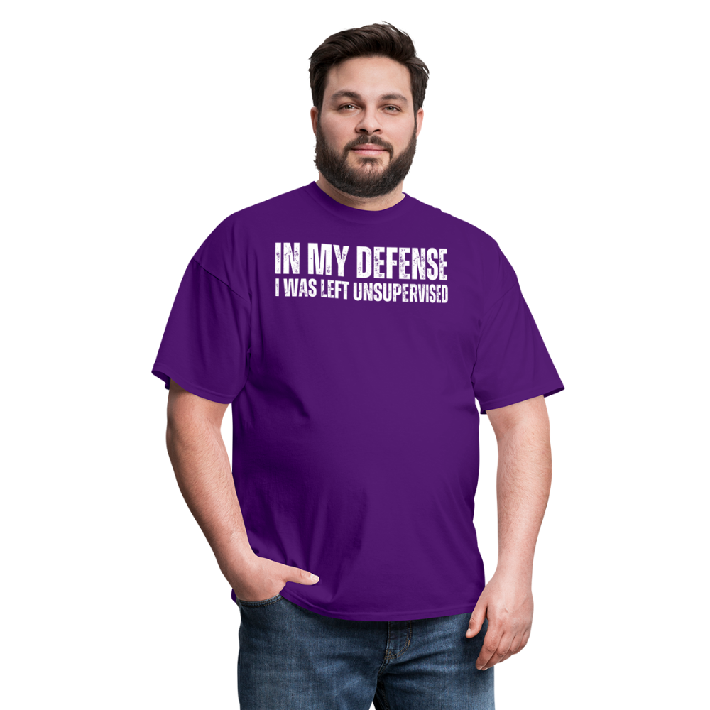 In My Defense Unisex Classic T-Shirt - purple