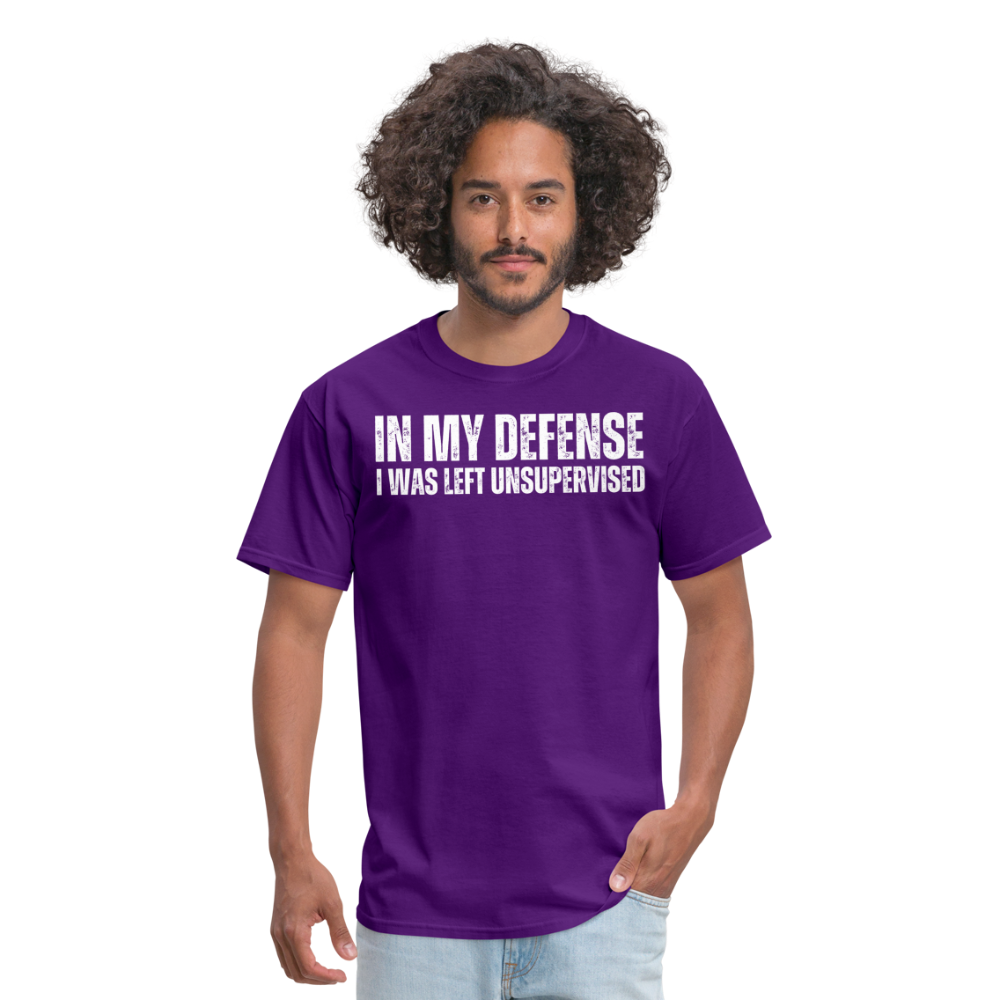 In My Defense Unisex Classic T-Shirt - purple