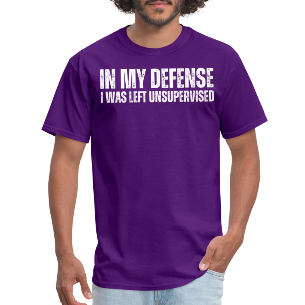 In My Defense Unisex Classic T-Shirt - purple
