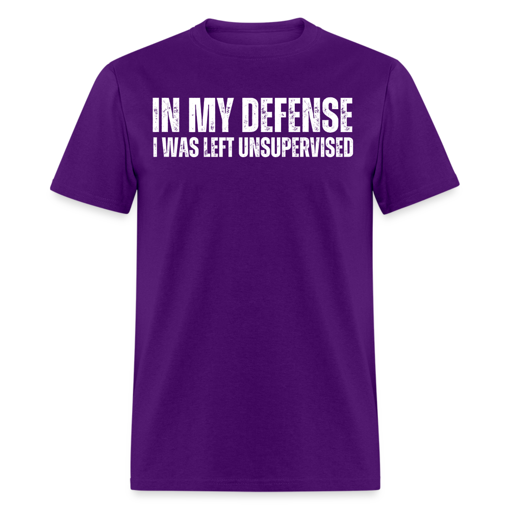 In My Defense Unisex Classic T-Shirt - purple
