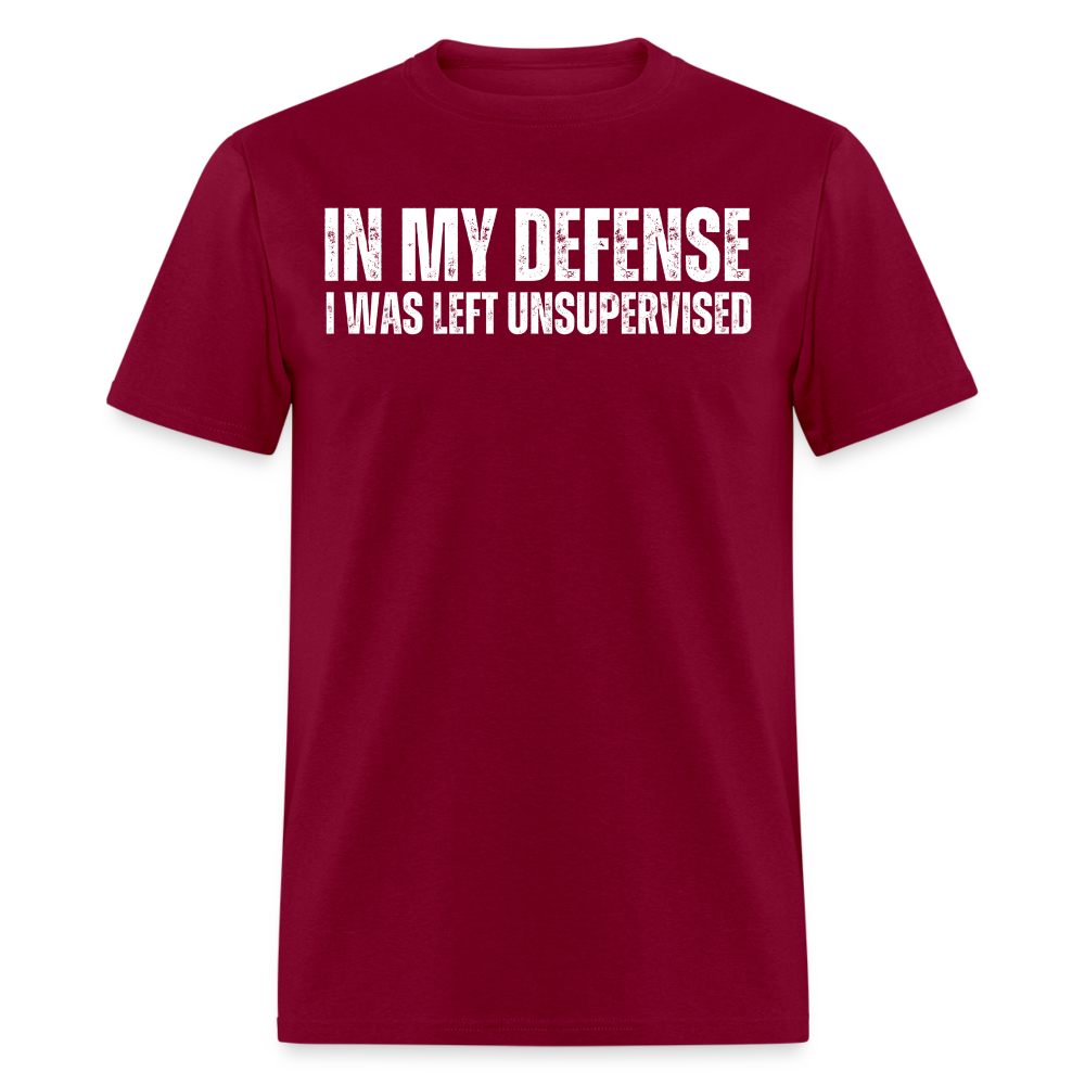 In My Defense Unisex Classic T-Shirt - burgundy
