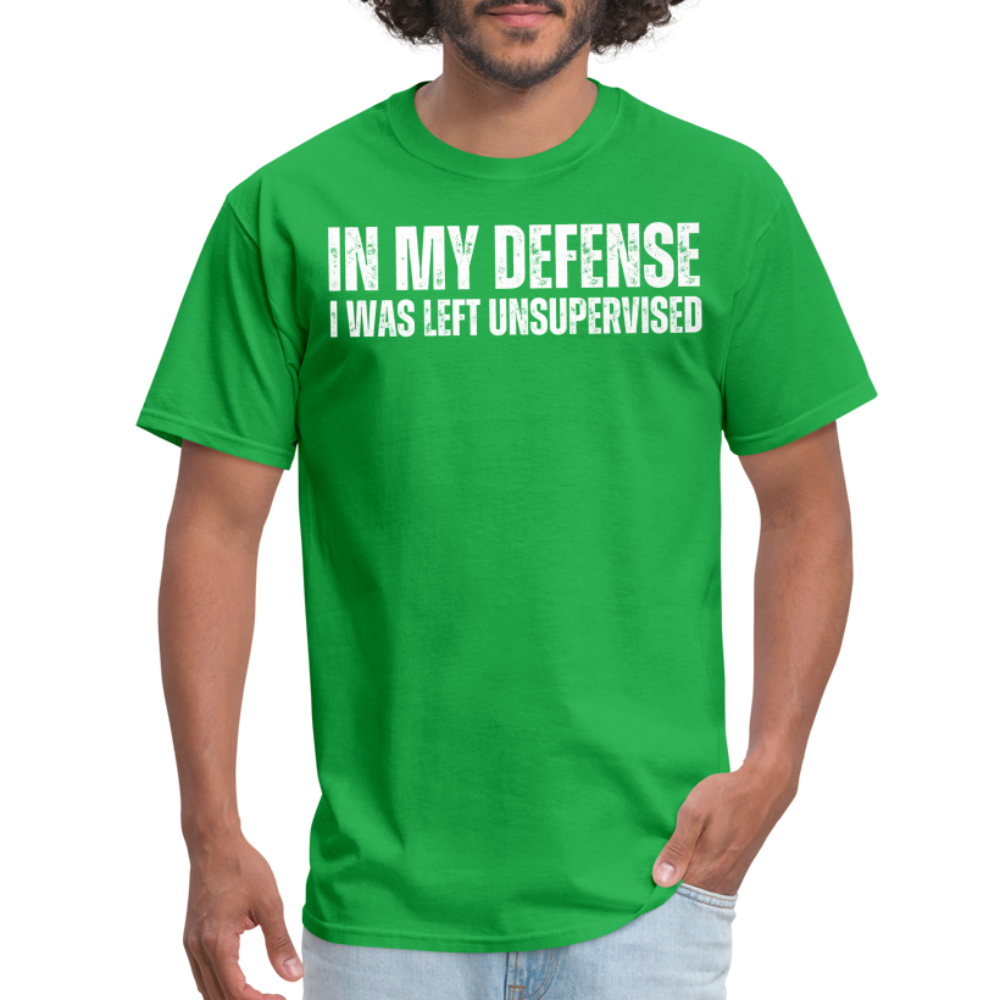 In My Defense Unisex Classic T-Shirt - bright green