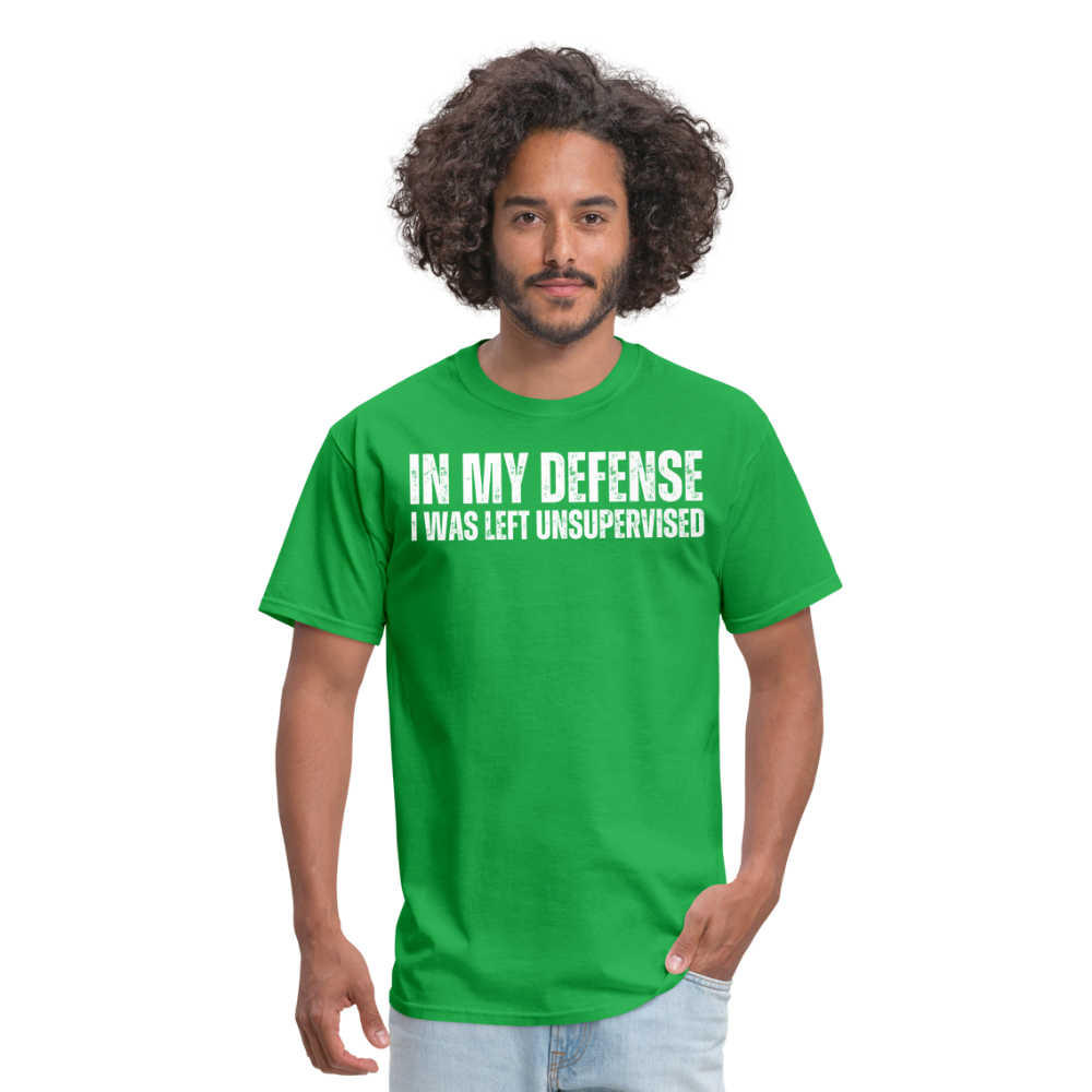 In My Defense Unisex Classic T-Shirt - bright green