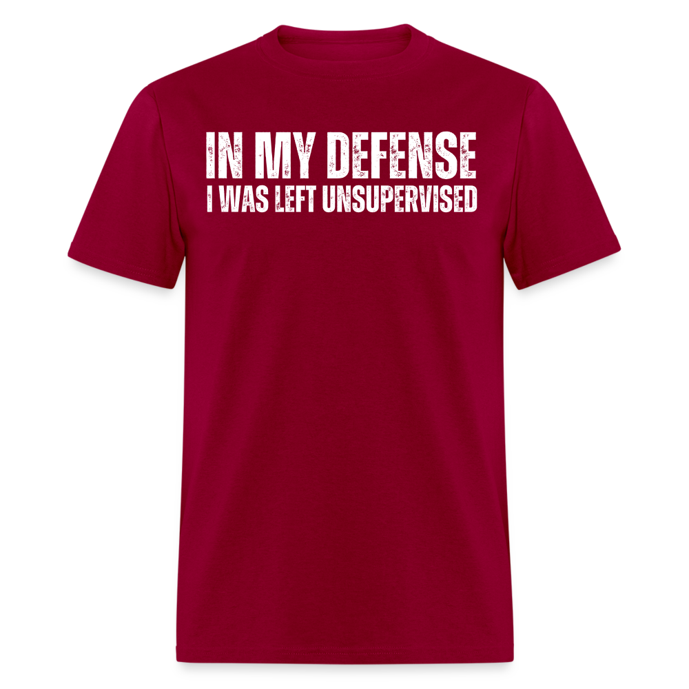 In My Defense Unisex Classic T-Shirt - dark red