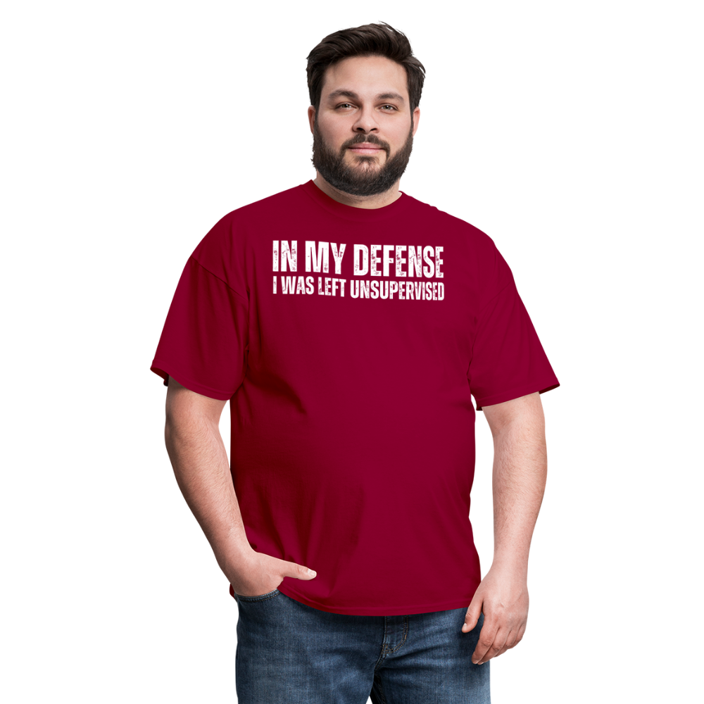 In My Defense Unisex Classic T-Shirt - dark red