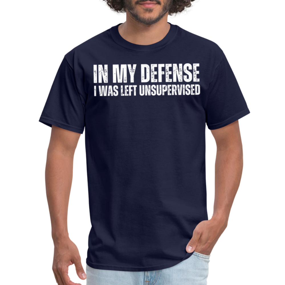 In My Defense Unisex Classic T-Shirt - navy