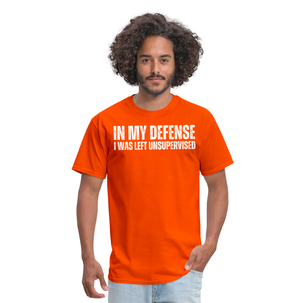 In My Defense Unisex Classic T-Shirt - orange
