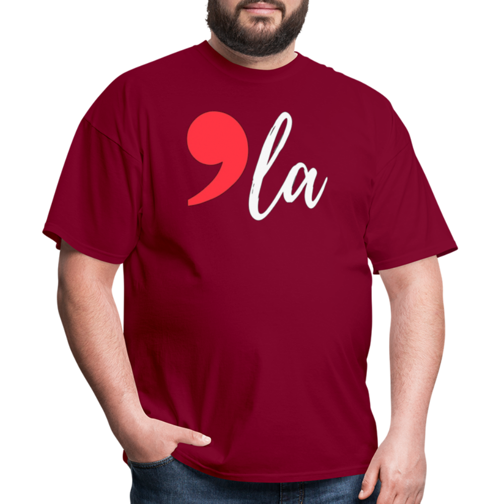 Comma La Kamala Harris 2024 President Unisex T-Shirt - burgundy
