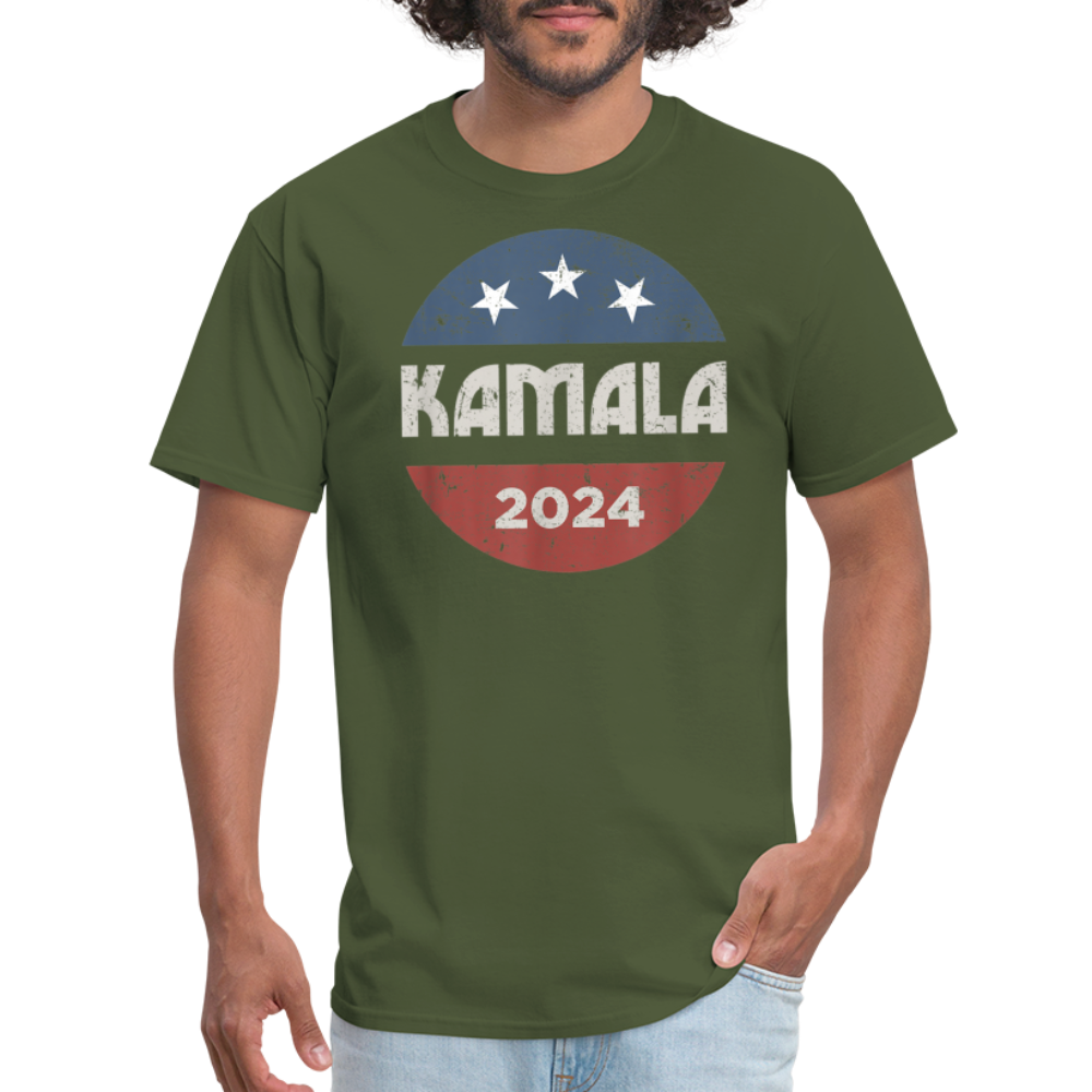 Kamala Harris Shirts 2024 For President Campaign T-Shirt Unisex Graphic Tee - military green 2