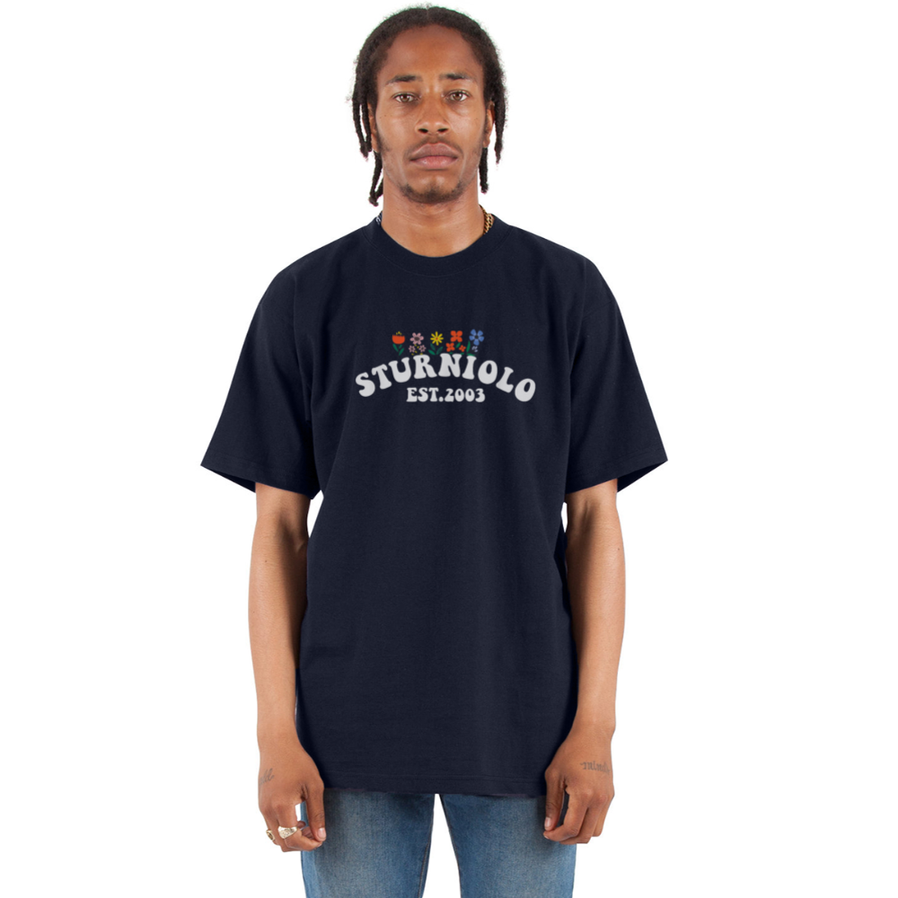 Sturniolo Triplets Unisex Oversized Heavyweight T-Shirt - navy