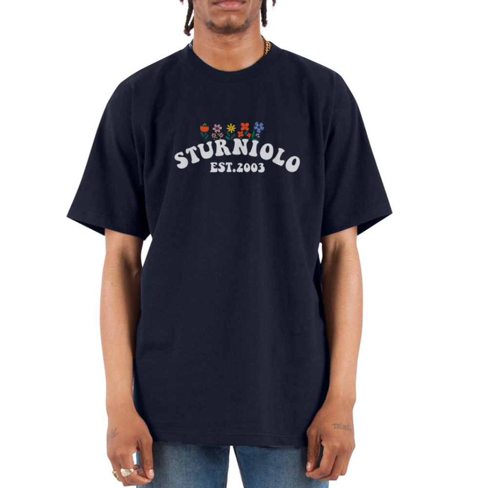Sturniolo Triplets Unisex Oversized Heavyweight T-Shirt - navy