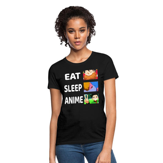 Eat Sleep Anime Funny Women's T-Shirt