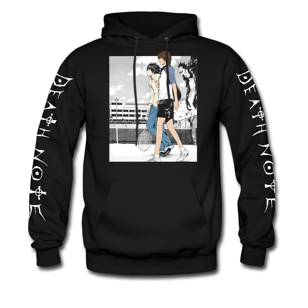 Light Vs. L Tennis Premium Death Note Manga Anime Hoodie Sweatshirt-Graphic Tees Store
