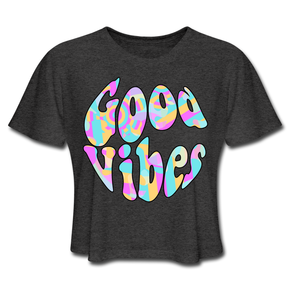Groovy Good Vibes Women's Cropped T-Shirt