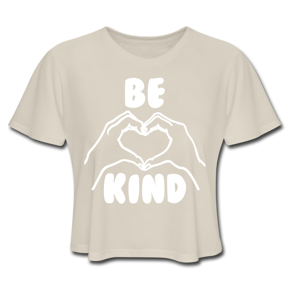Hands Be Kind Women's Cropped T-Shirt