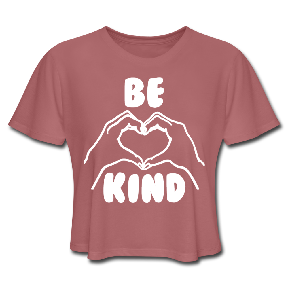Hands Be Kind Women's Cropped T-Shirt