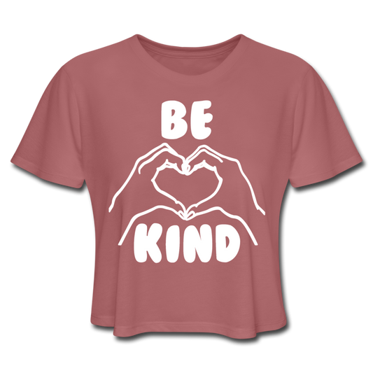 Hands Be Kind Women's Cropped T-Shirt