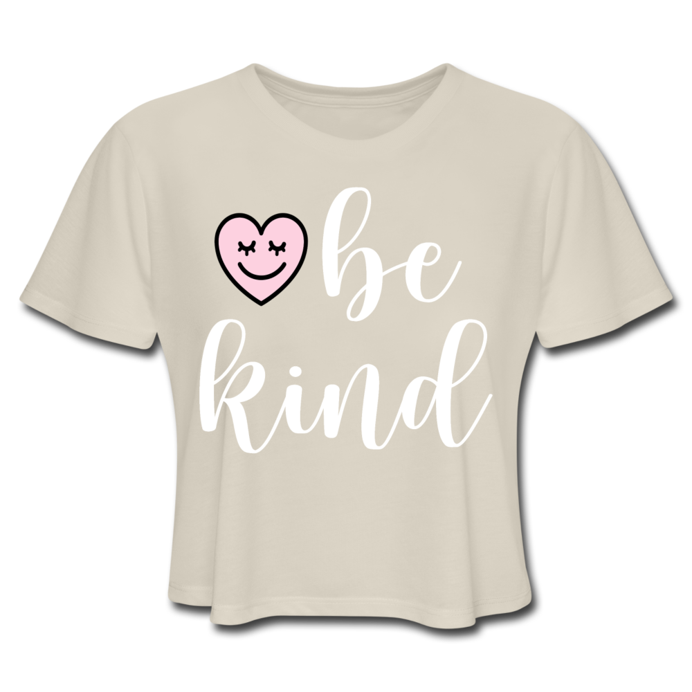 Happy Heart Be Kind Women's Cropped T-Shirt