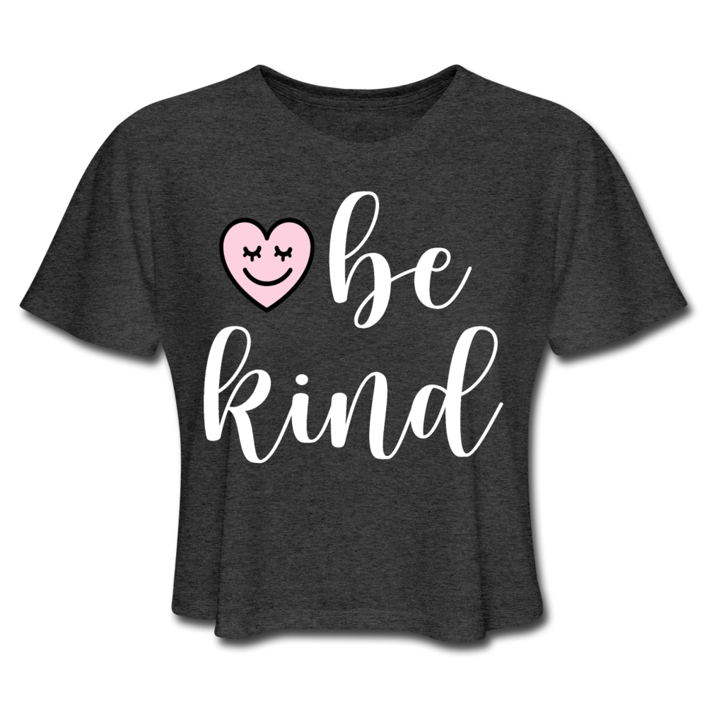 Happy Heart Be Kind Women's Cropped T-Shirt