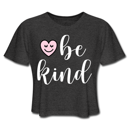 Happy Heart Be Kind Women's Cropped T-Shirt