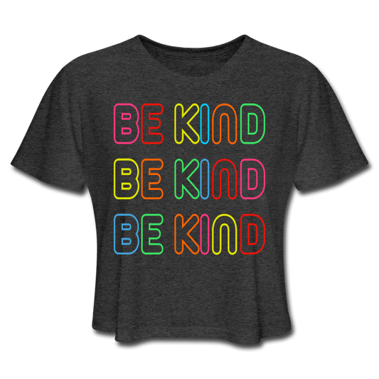 Neon Be Kind Women's Cropped T-Shirt