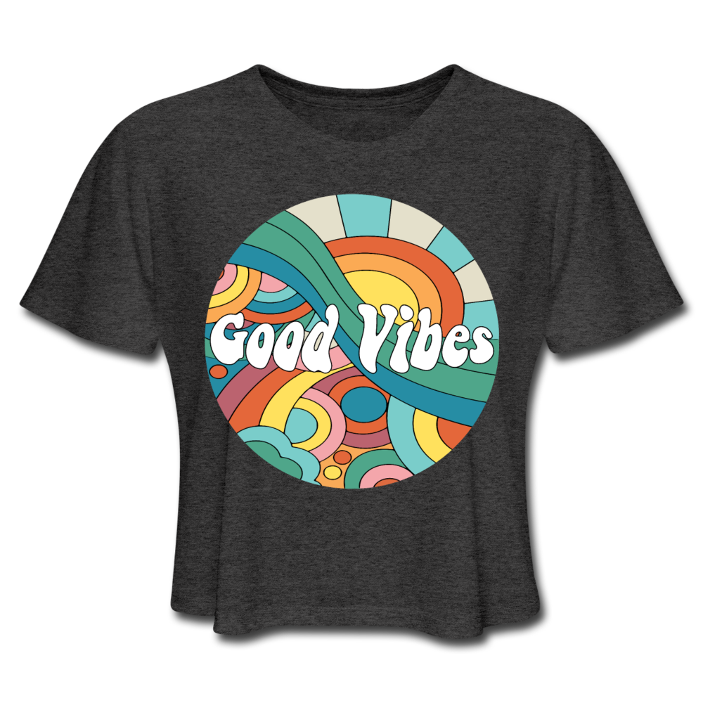 Psychedelic Good Vibes Women's Cropped T-Shirt