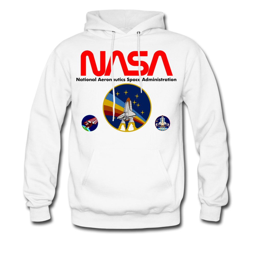 NASA Multi-patch Hoodie - white
