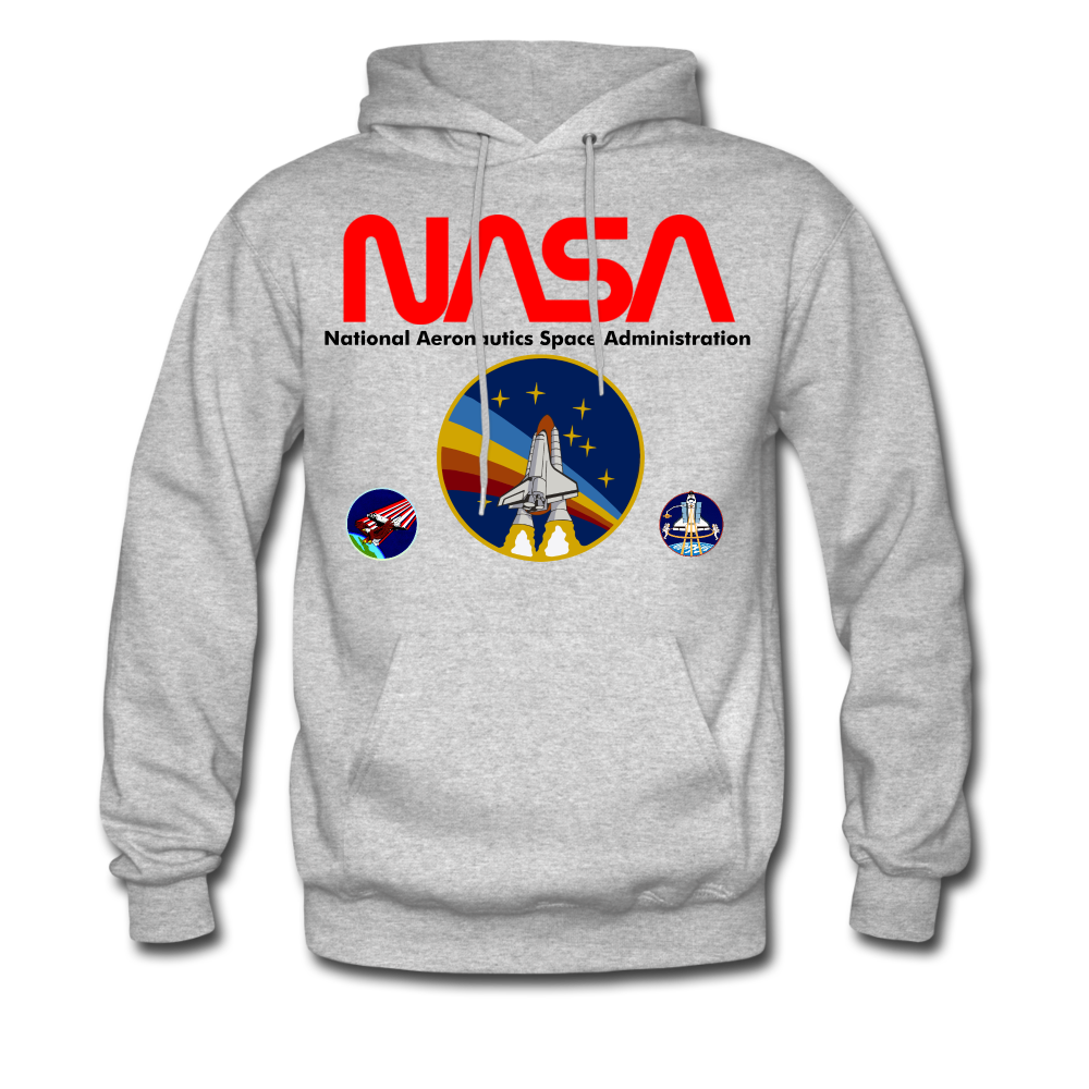 NASA Multi-patch Hoodie - heather gray