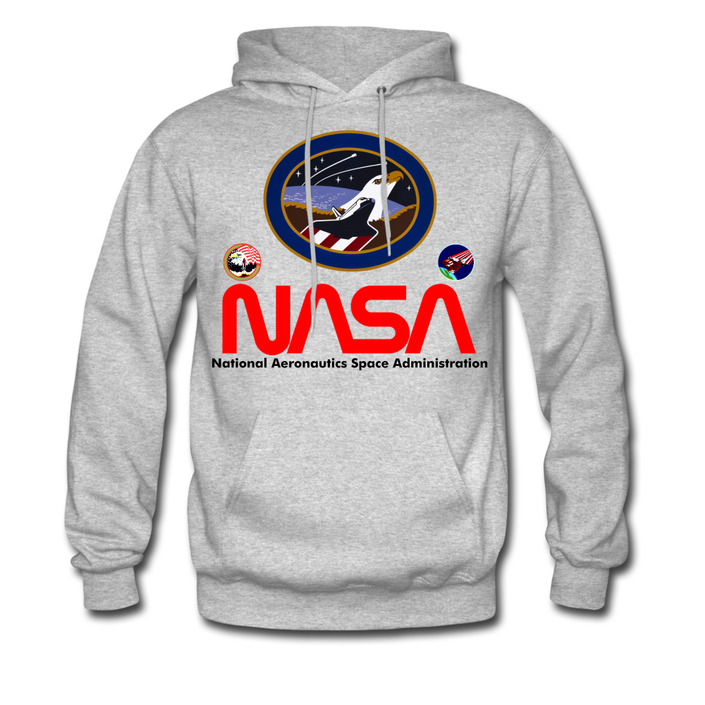 NASA Flying Eagles Hoodie - heather gray