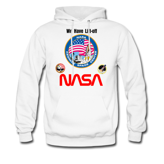 NASA Kennedy Space Center Launch Hoodie - white