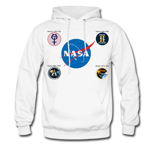 NASA Pre-Shuttle Programs Hoodie - white