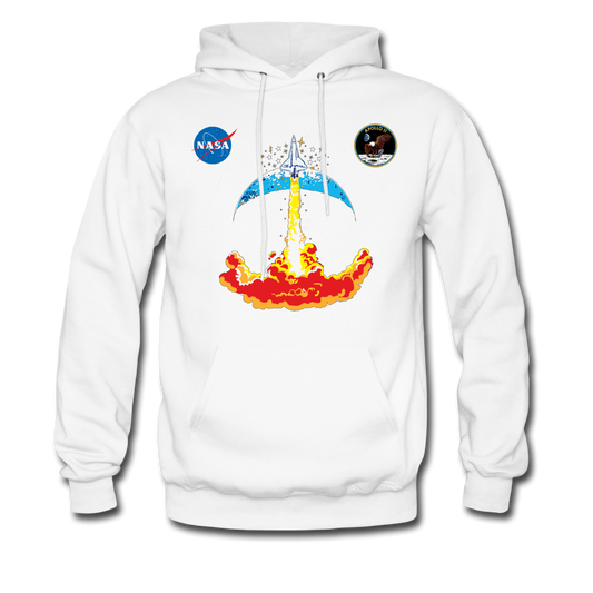 NASA Moon Launch Hoodie - white