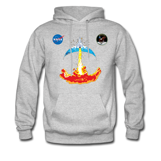NASA Moon Launch Hoodie - heather gray