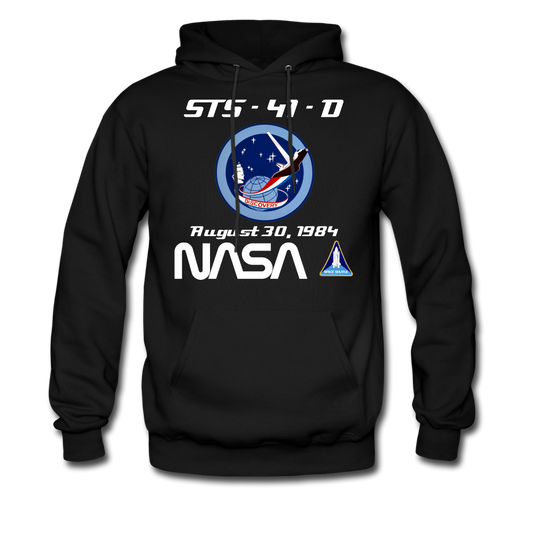 NASA Space Shuttle Discovery First Launch Hoodie - black