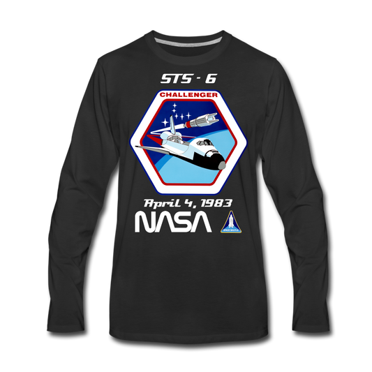 NASA Challenger First Launch - black