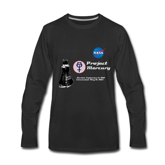 NASA Project Mercury Long Sleeve - black