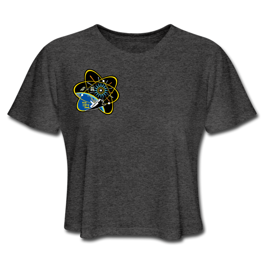 Women's Cropped T-Shirt - deep heather