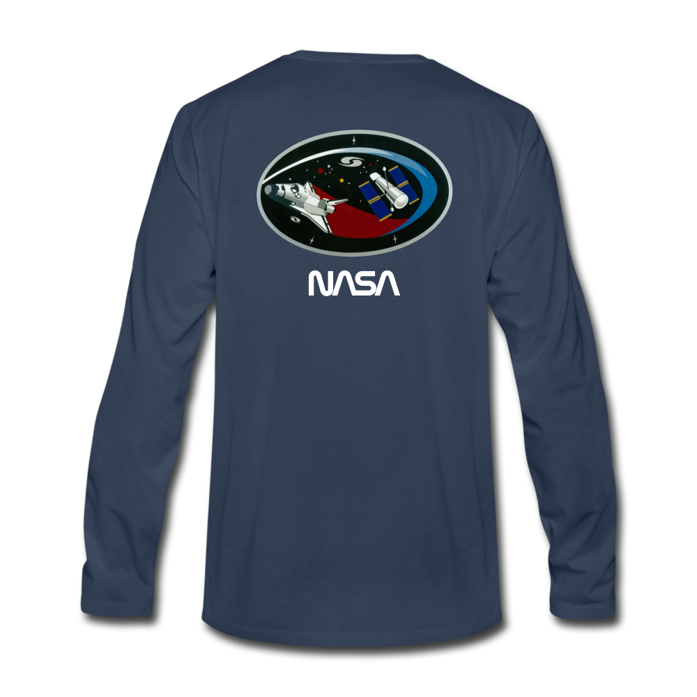 Men's Premium Long Sleeve T-Shirt - navy